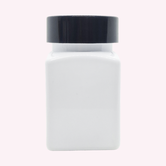 Black Cap Capsule Bottle