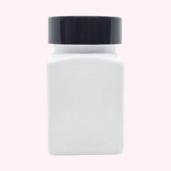 Black Cap Capsule Bottle