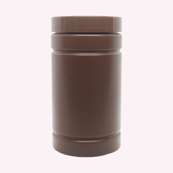 Brown Supplement Jar